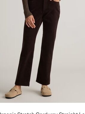 Quince Brown Corduroy Straight-Leg Pants